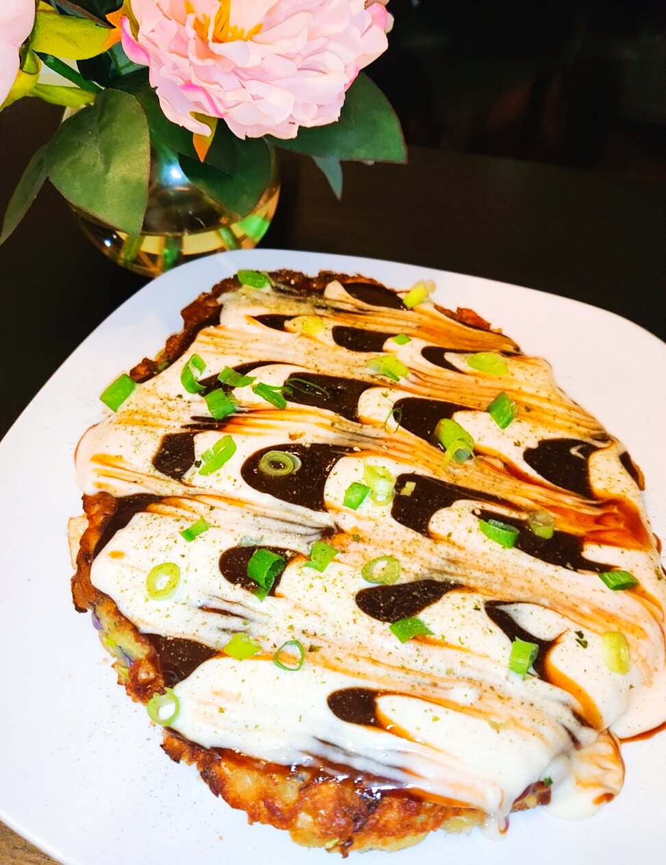 Vegan Okonomiyaki (Japanese Cabbage Pancake)